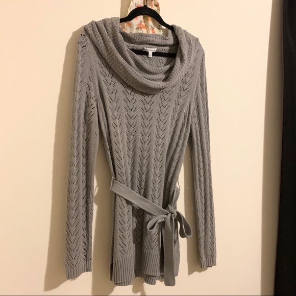 croft & barrow Sweaters - cool neck sweater {gray}